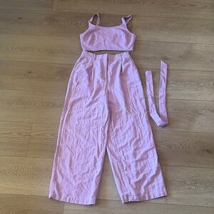 House of Harlow 1960 Lilac Wide Leg Jumpsuit